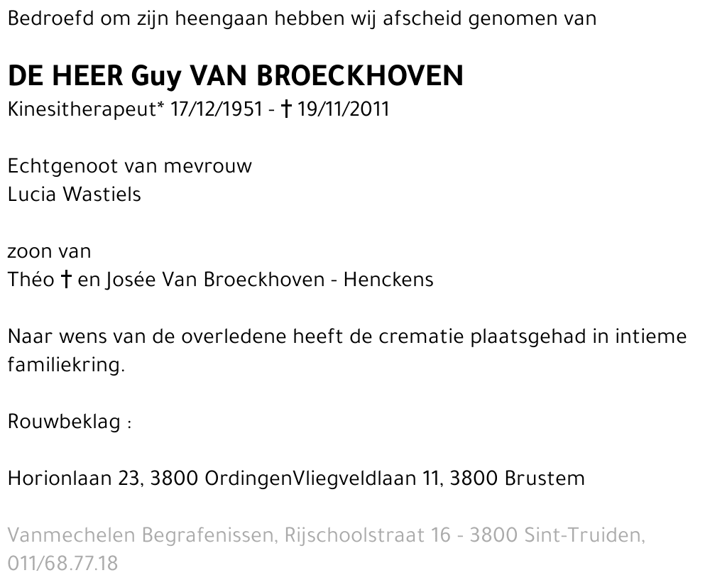 Guy Van Broeckhoven