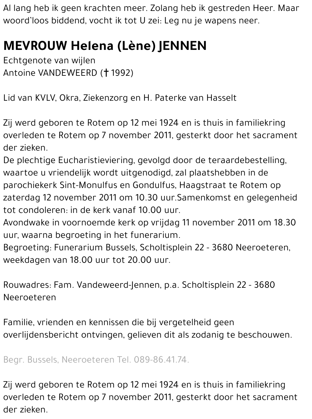 Helena (Lène) JENNEN