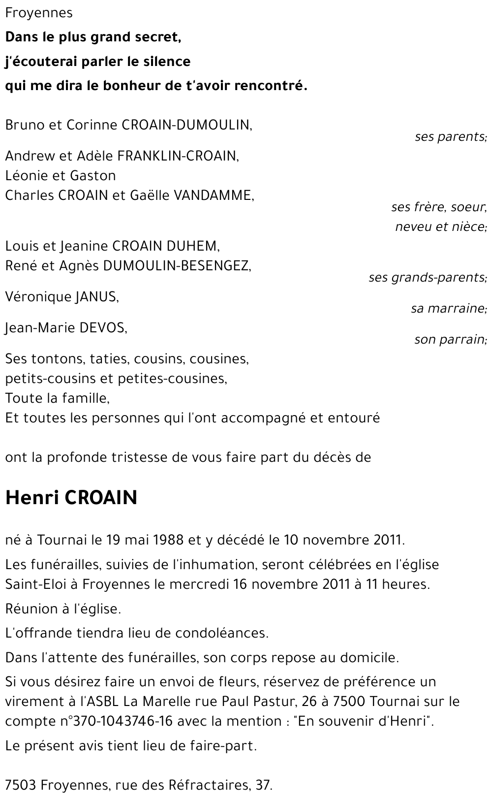 Henri CROAIN
