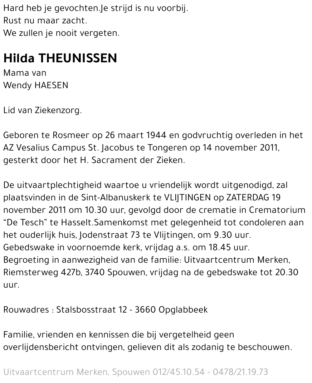 Hilda Theunissen