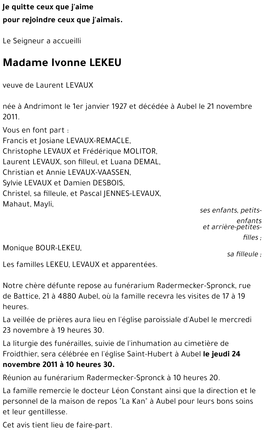 Ivonne LEKEU