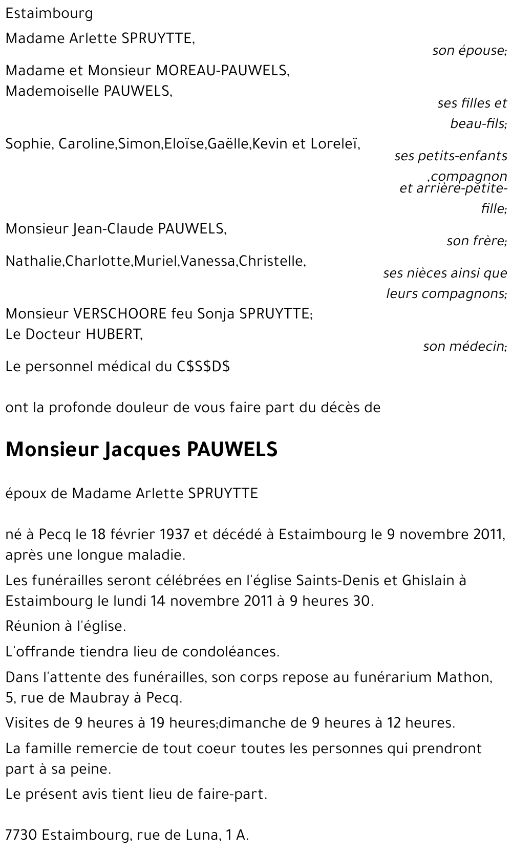 Jacques PAUWELS