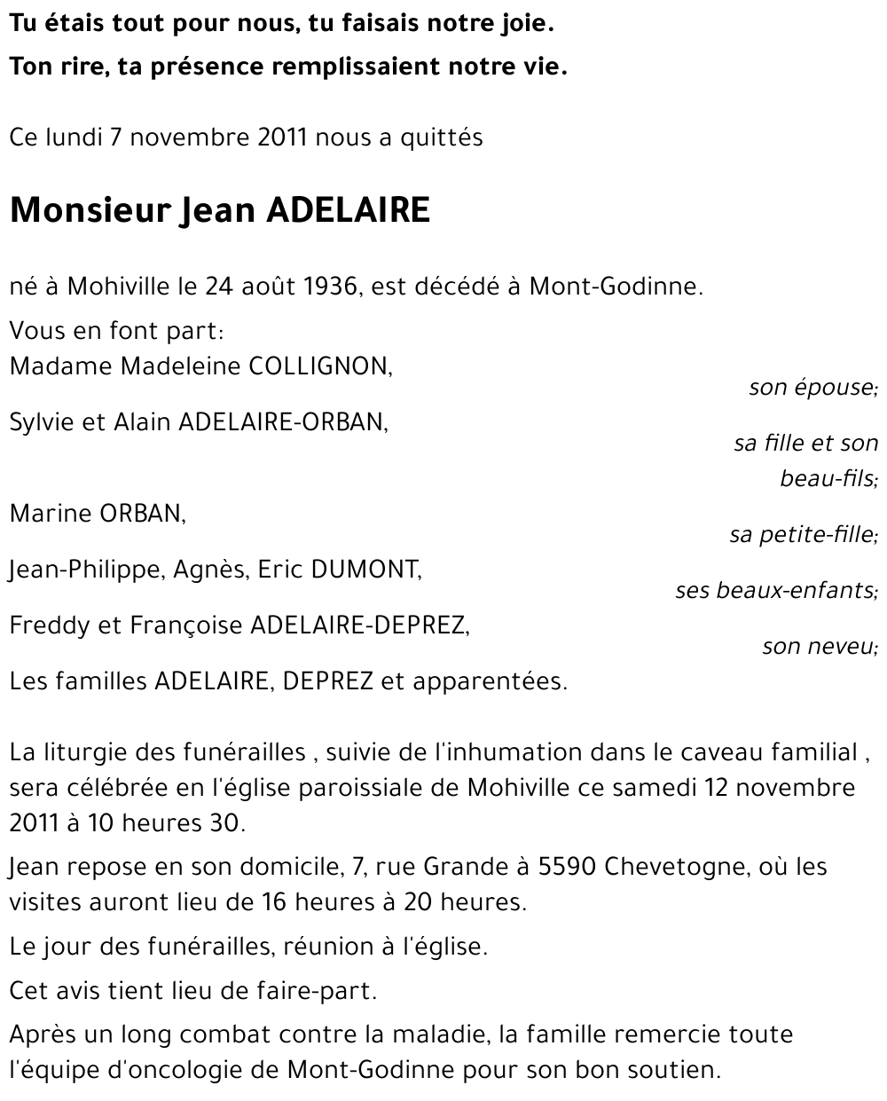 Jean ADELAIRE