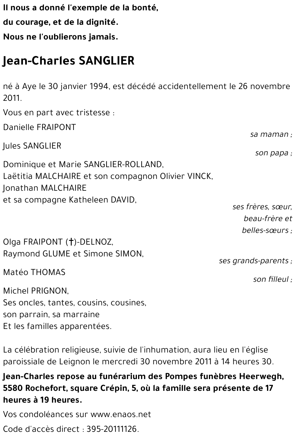 Jean-Charles SANGLIER