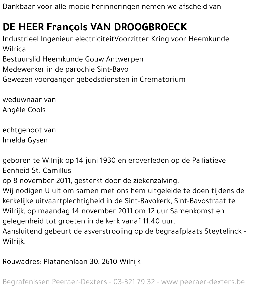 Jean François Van Droogbroeck