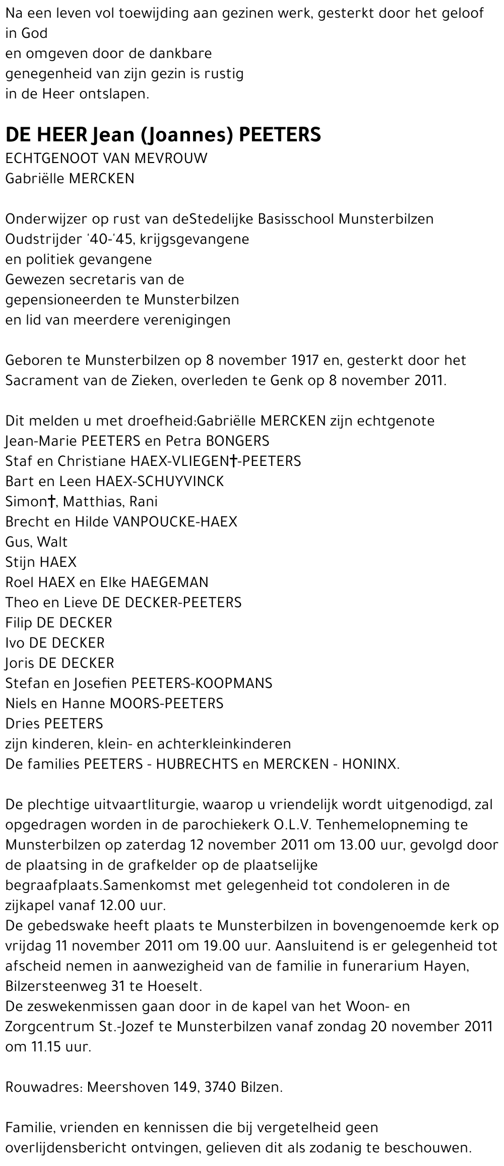 Jean (Joannes) Peeters