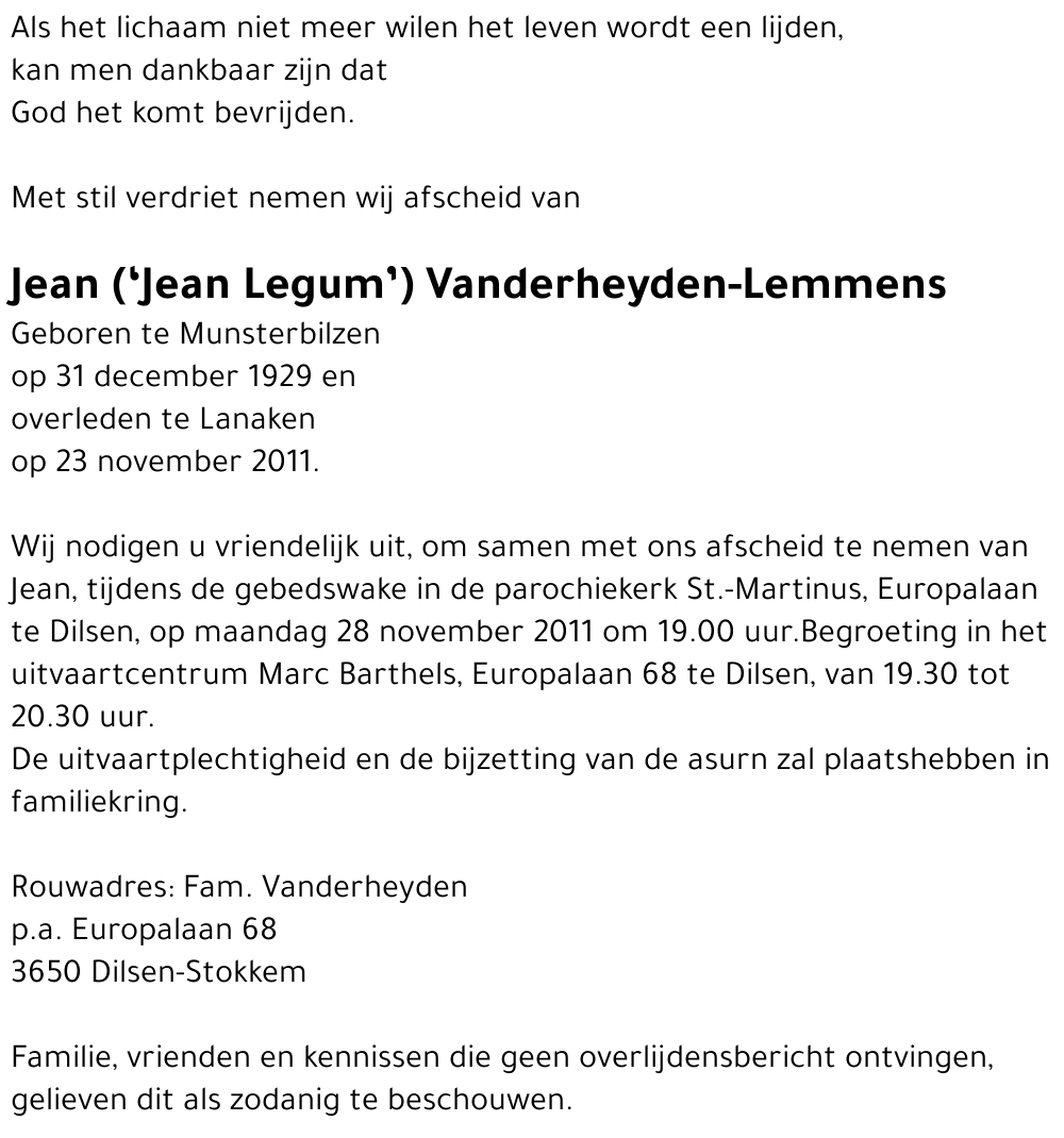 Jean Vanderheyden-Lemmens