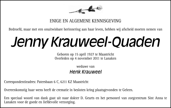 Jenny Krauweel-Quaden