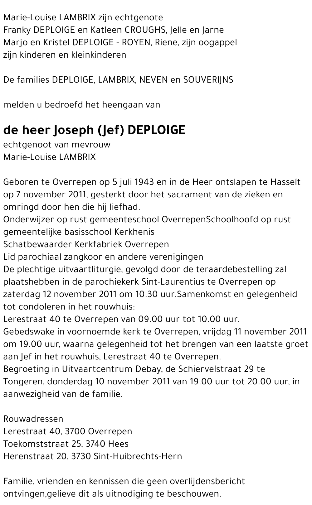 Joseph (Jef) DEPLOIGE