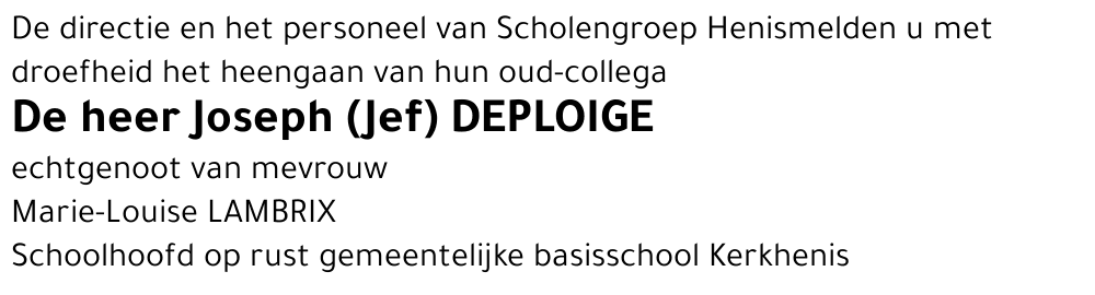 Joseph (Jef) DEPLOIGE