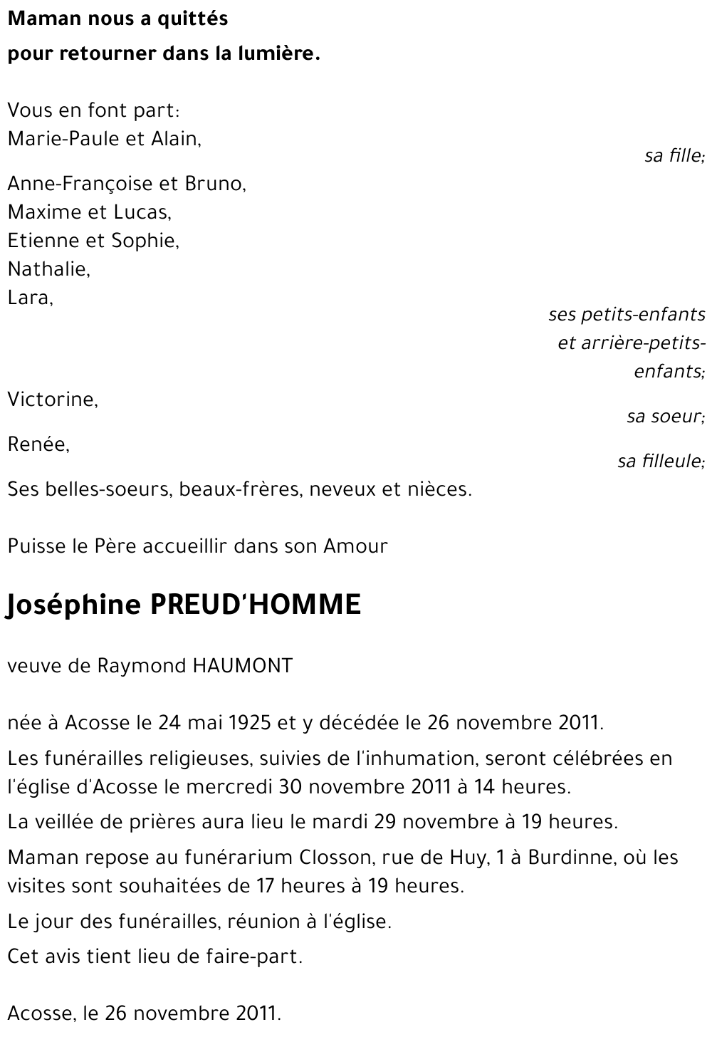 Joséphine PREUD'HOMME