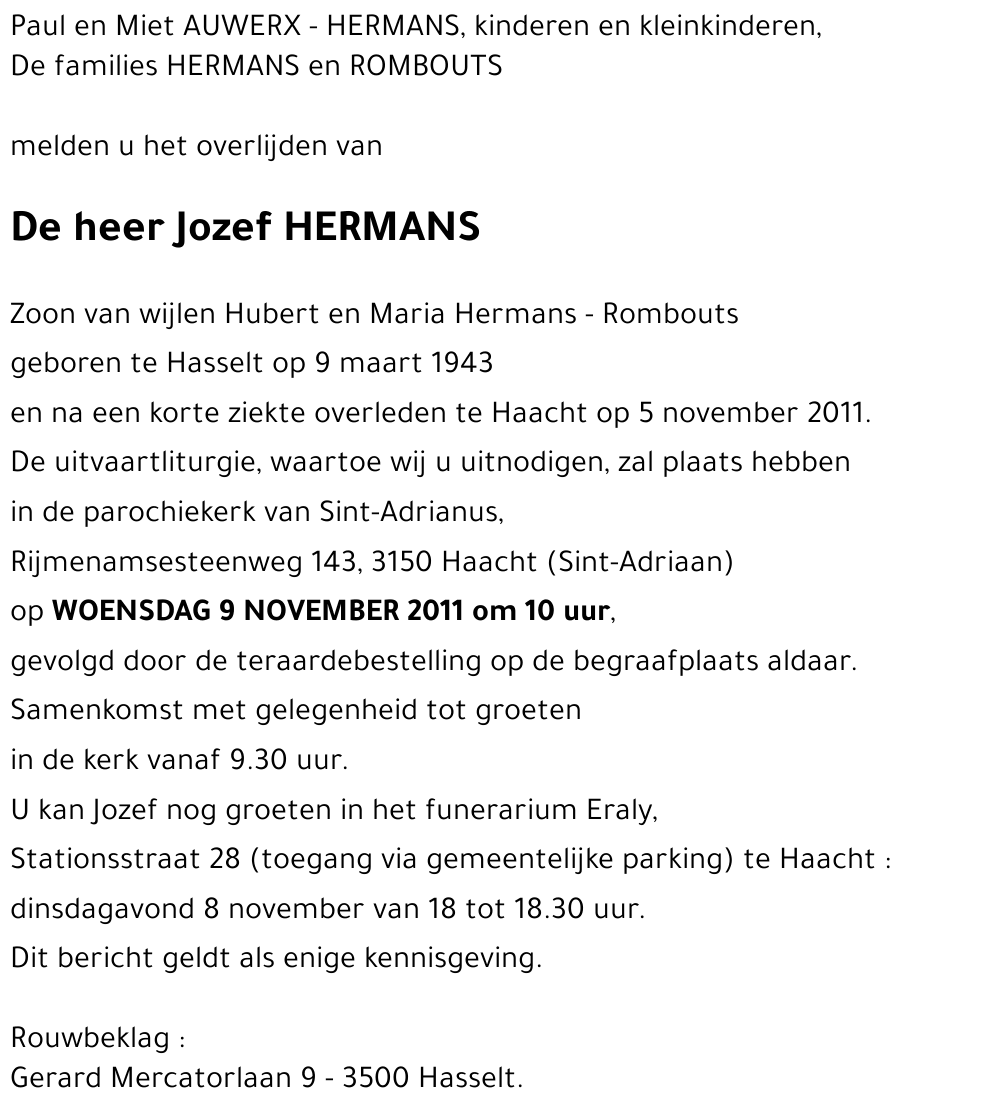 Jozef HERMANS