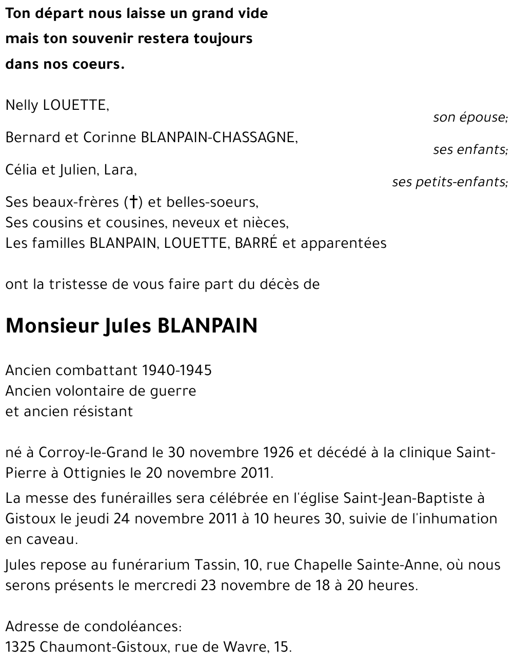 Jules BLANPAIN