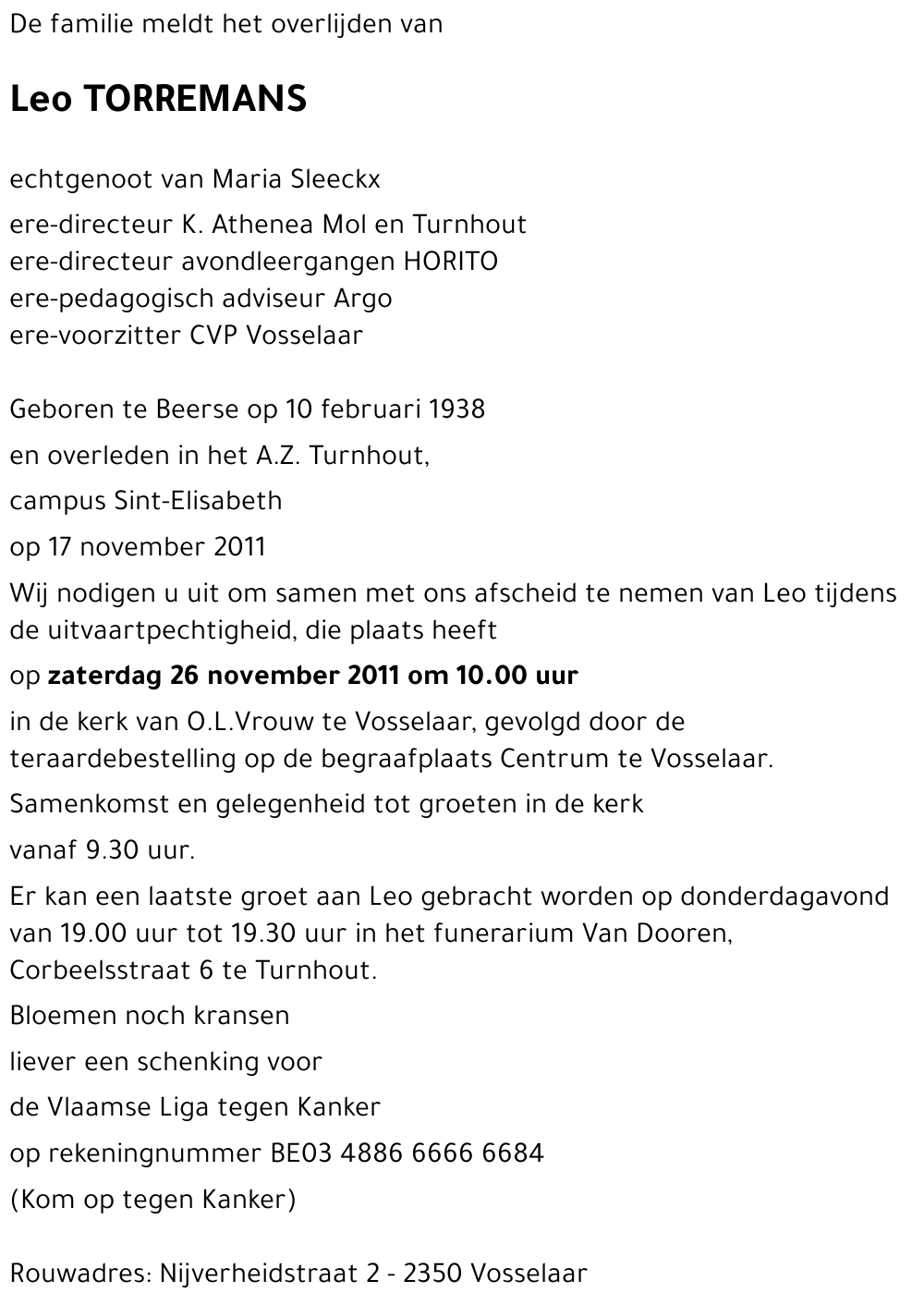 Leo TORREMANS