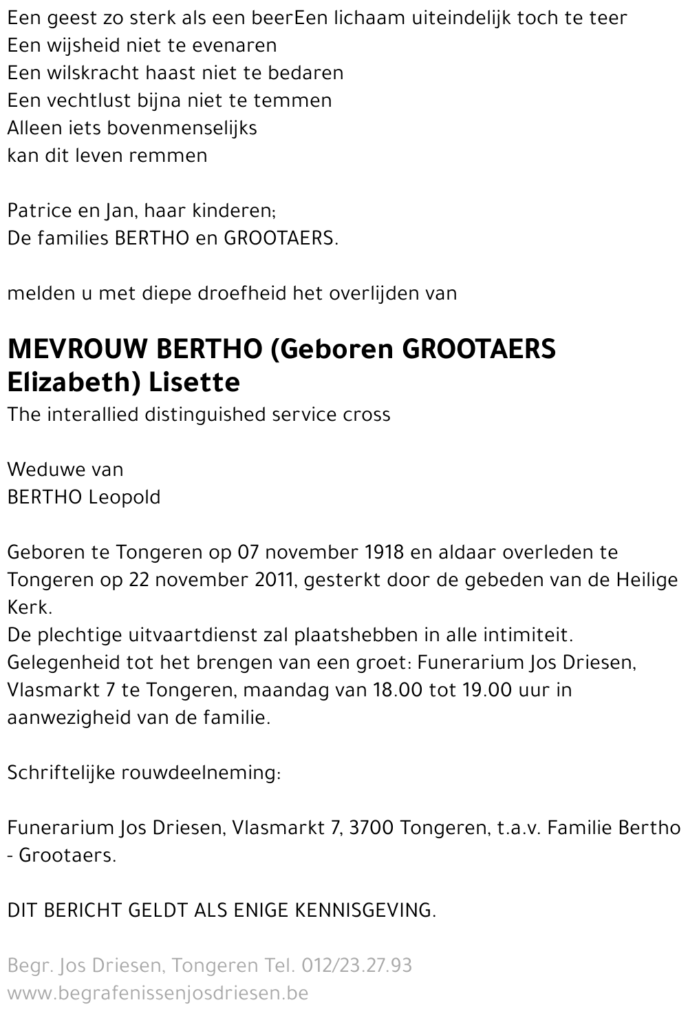 Lisette Bertho