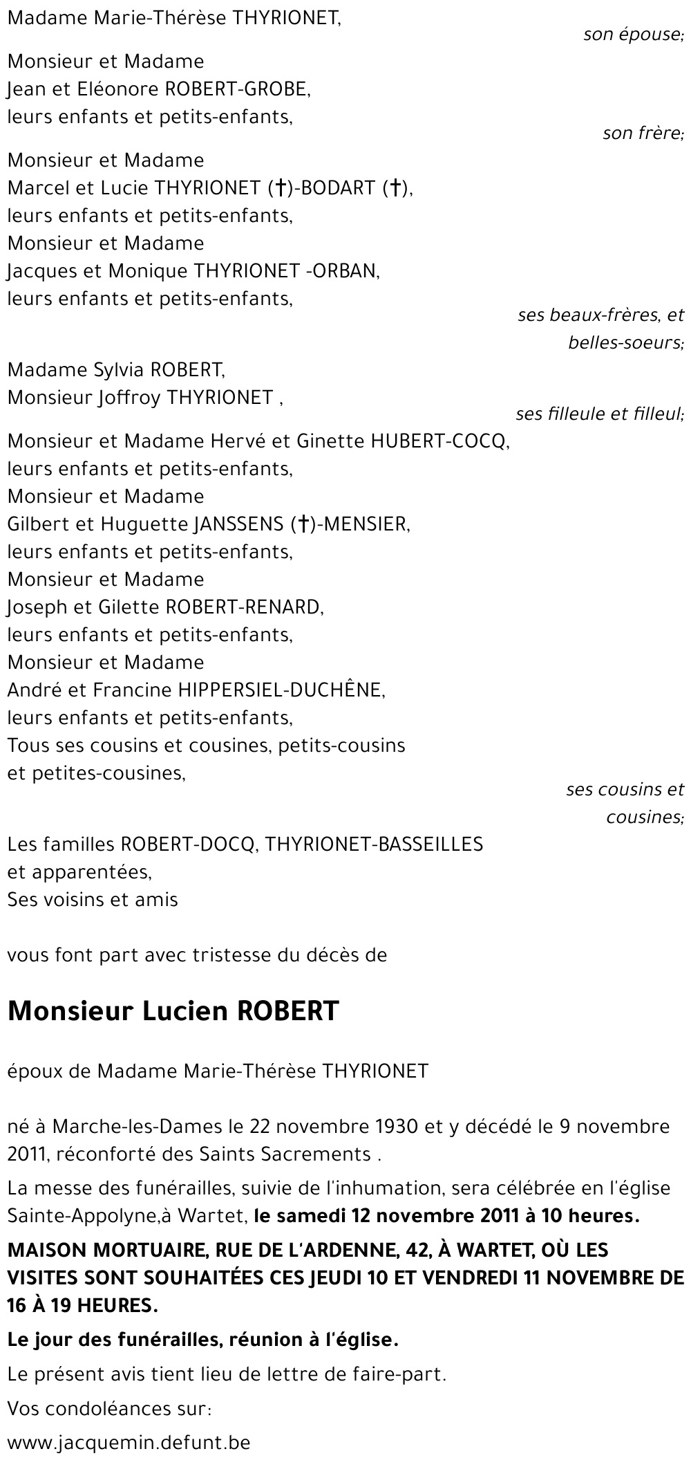 Lucien ROBERT