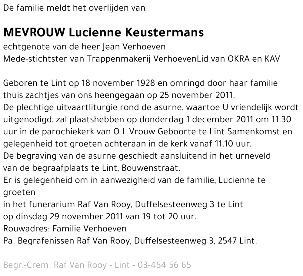 Lucienne Keustermans