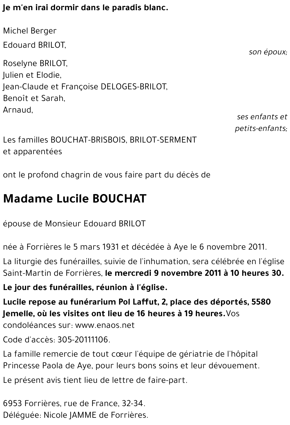Lucile BOUCHAT
