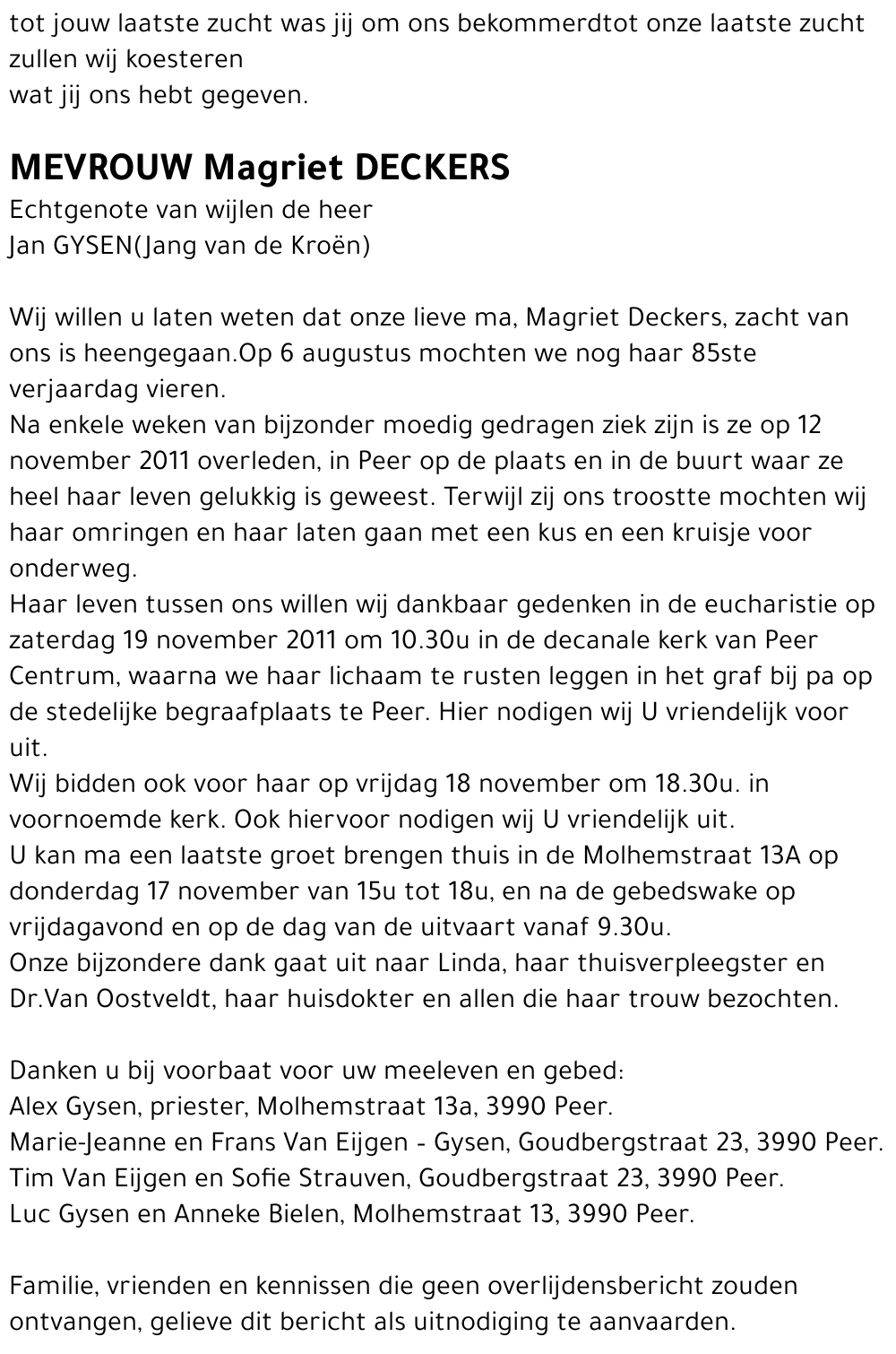 Magriet DECKERS