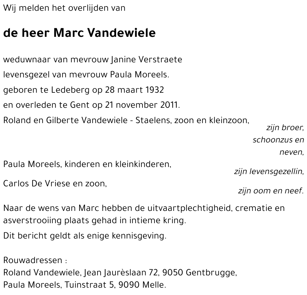 Marc Vandewiele