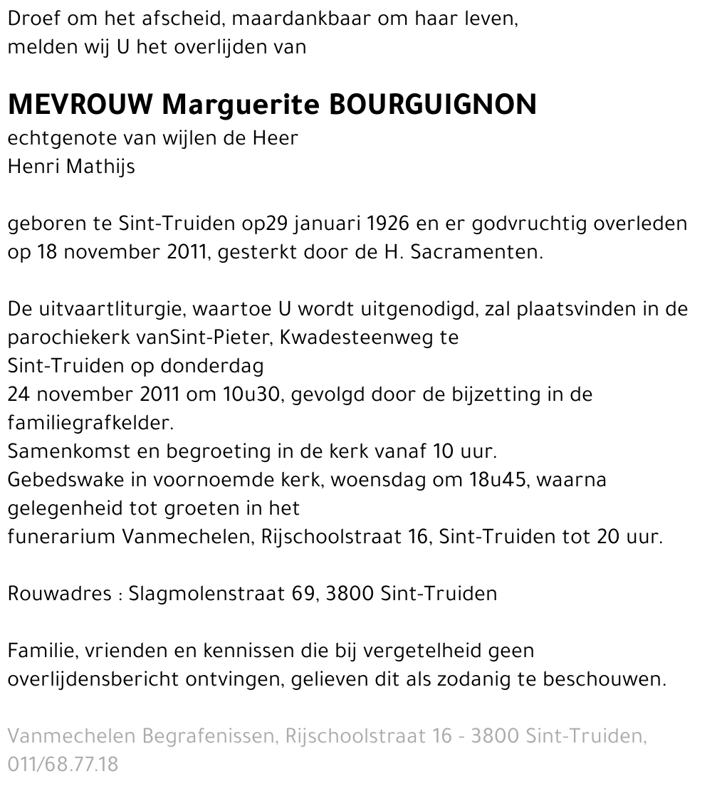 Marguerite Bourguignon