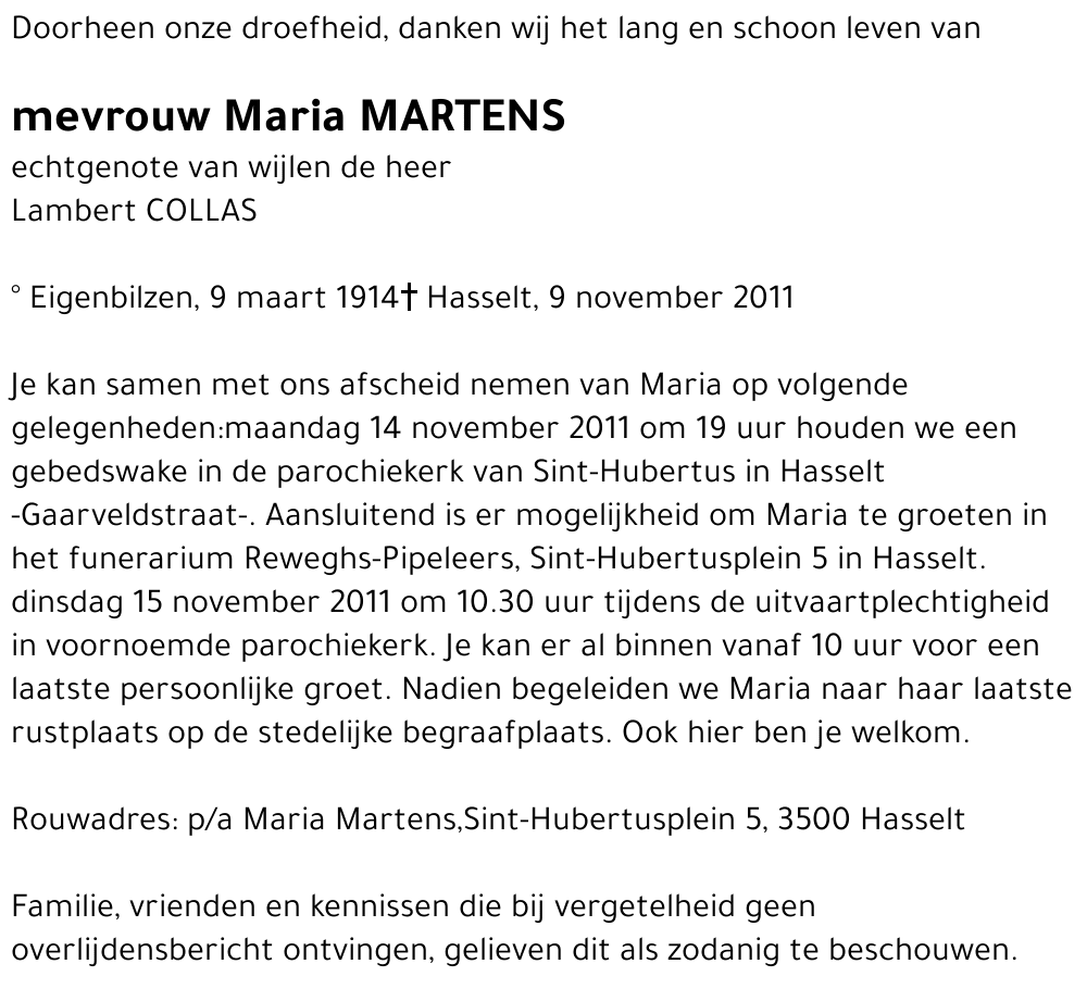 Maria MARTENS