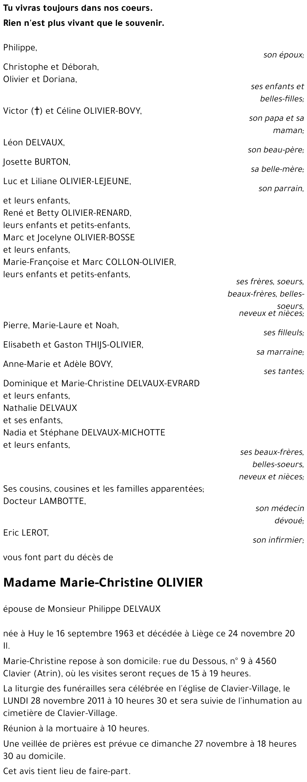 Marie-Christine OLIVIER