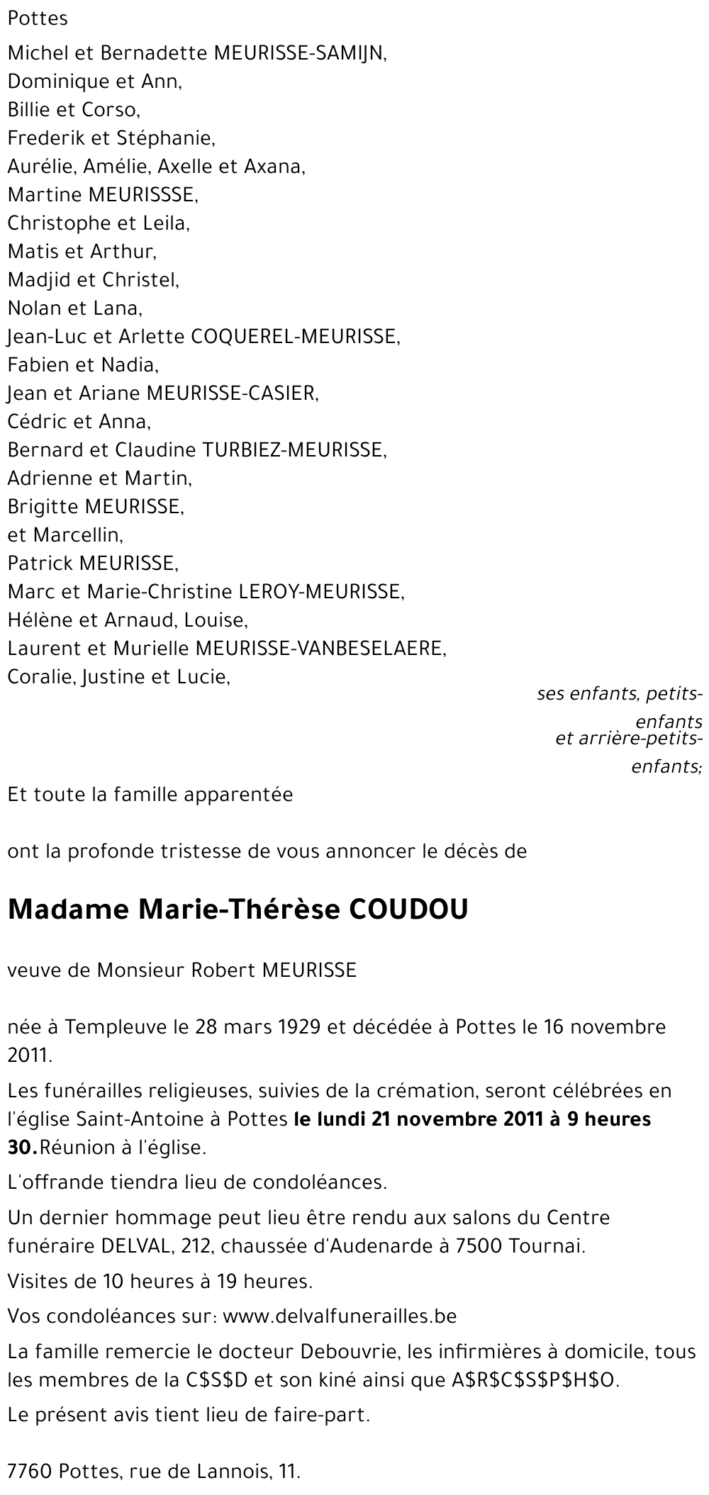 Marie-Thérèse COUDOU
