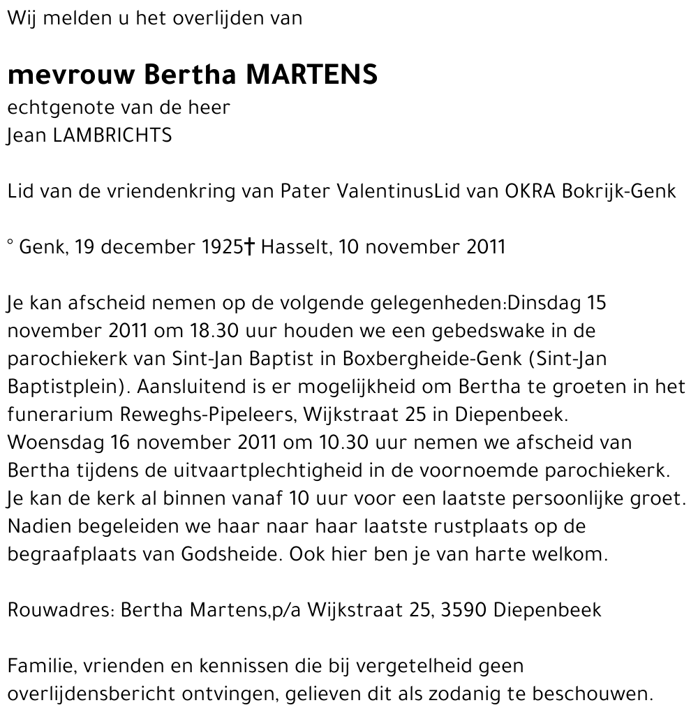 Martens Bertha