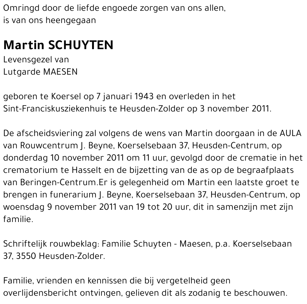 Martin Schuyten