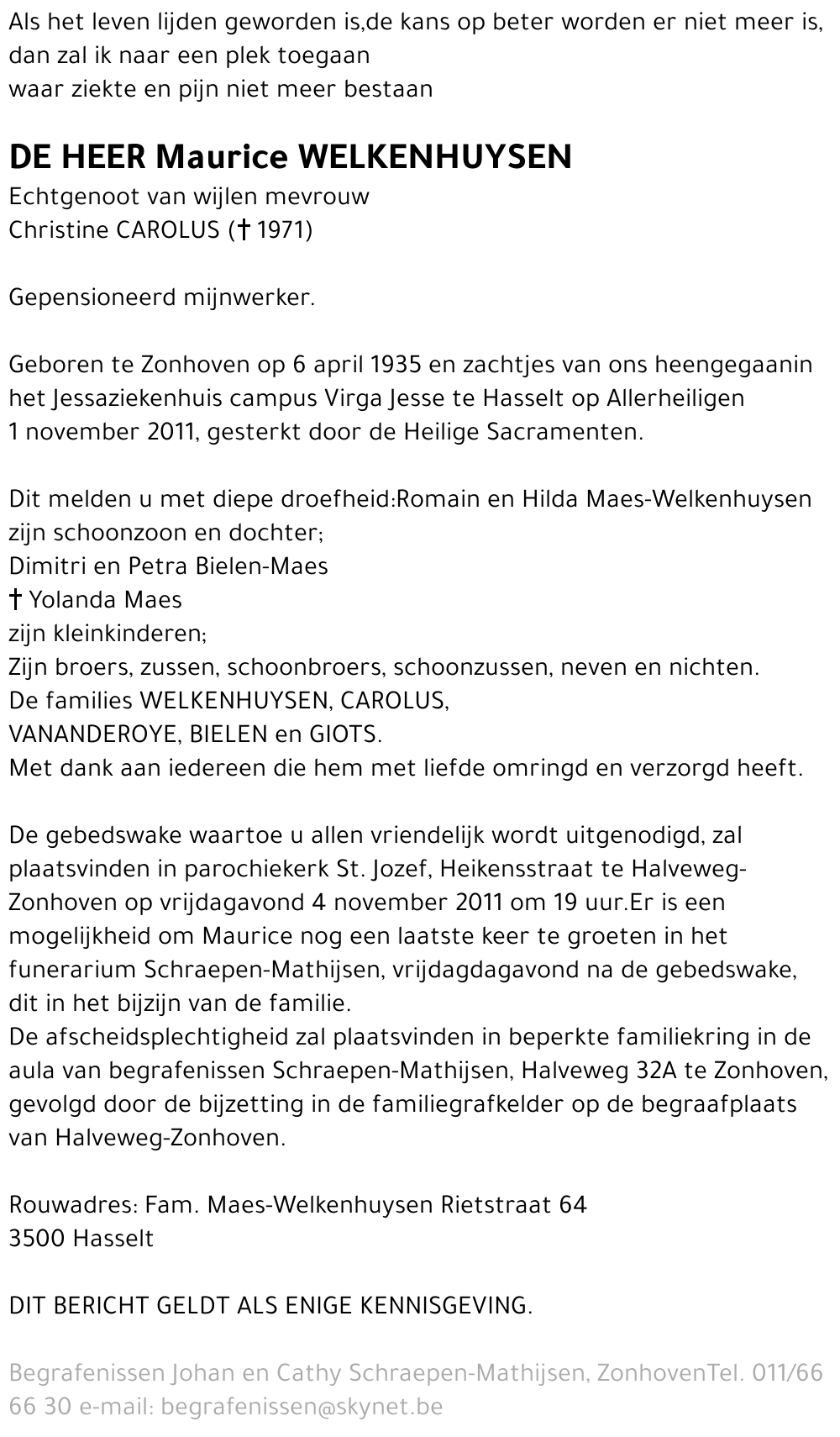 Maurice Welkenhuysen