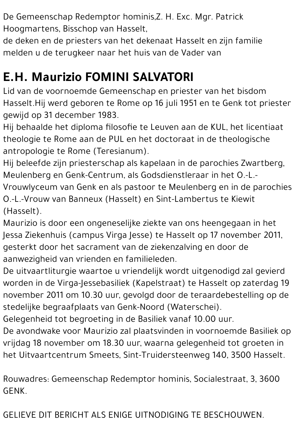 Maurizio Fomini Salvatori