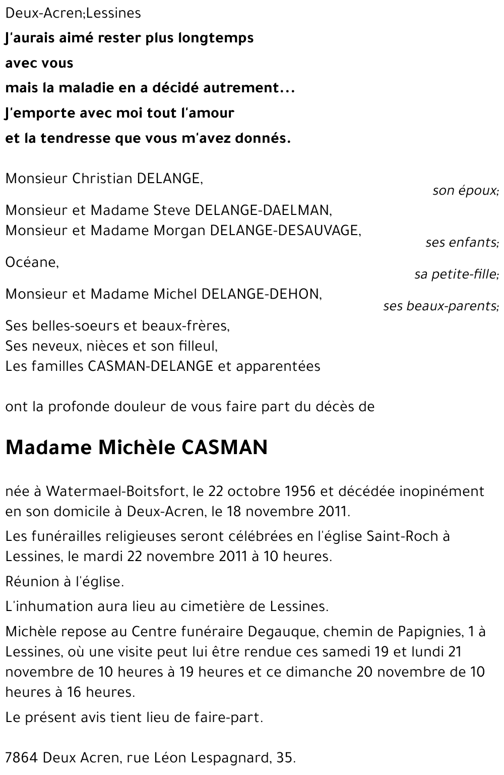 Michèle CASMAN