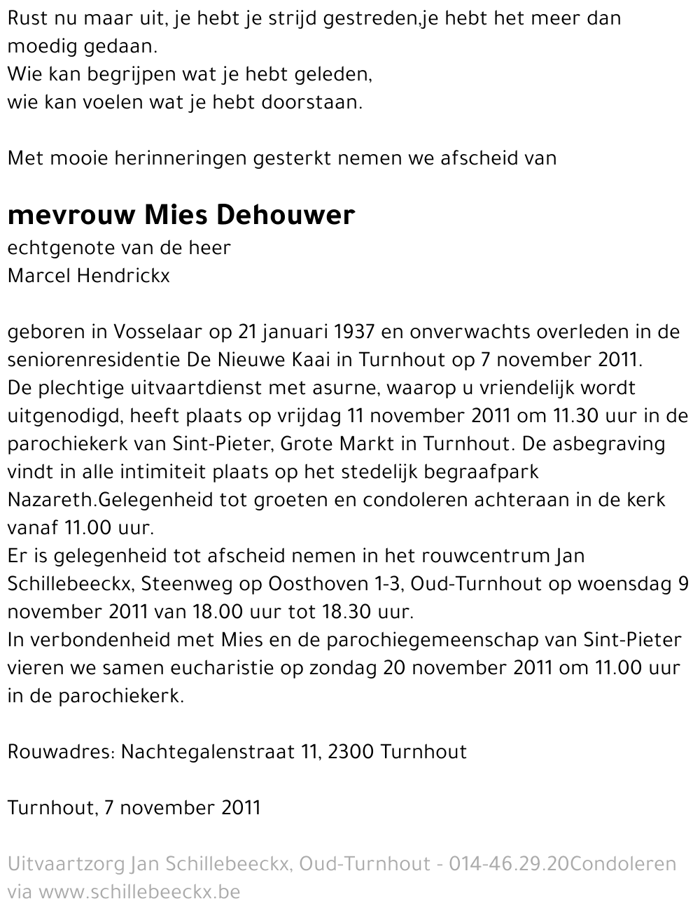 Mies Dehouwer