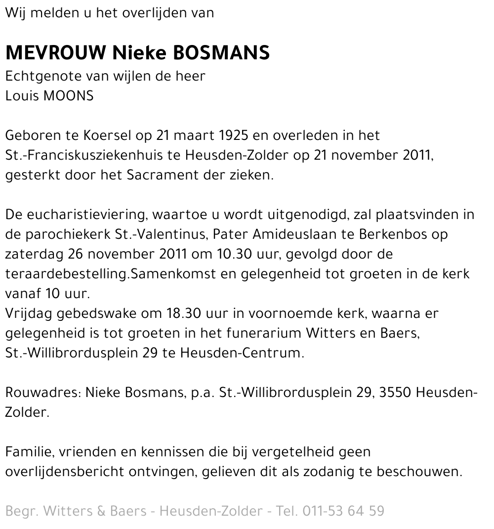 Nieke Bosmans