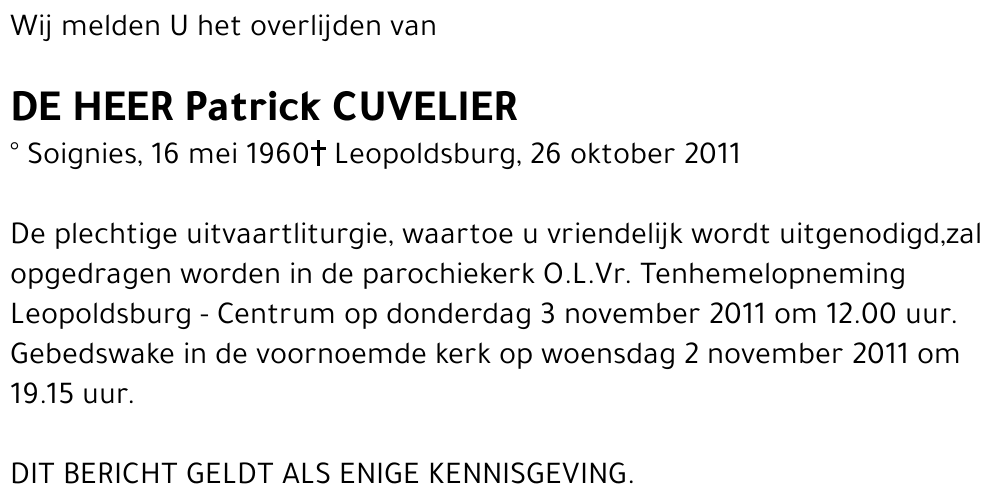Patrick Cuvelier