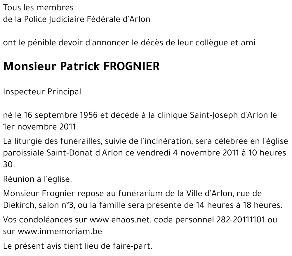 Patrick FROGNIER