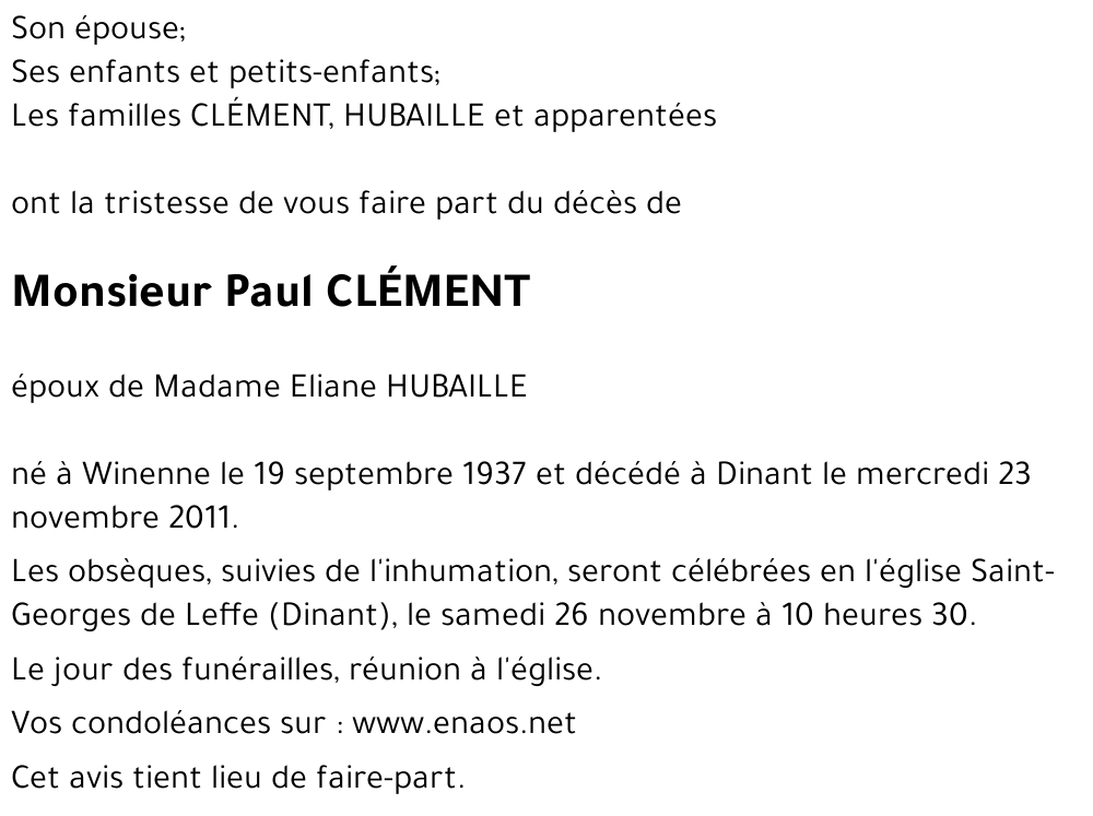 Paul CLÉMENT