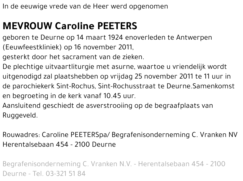 Peeters Caroline
