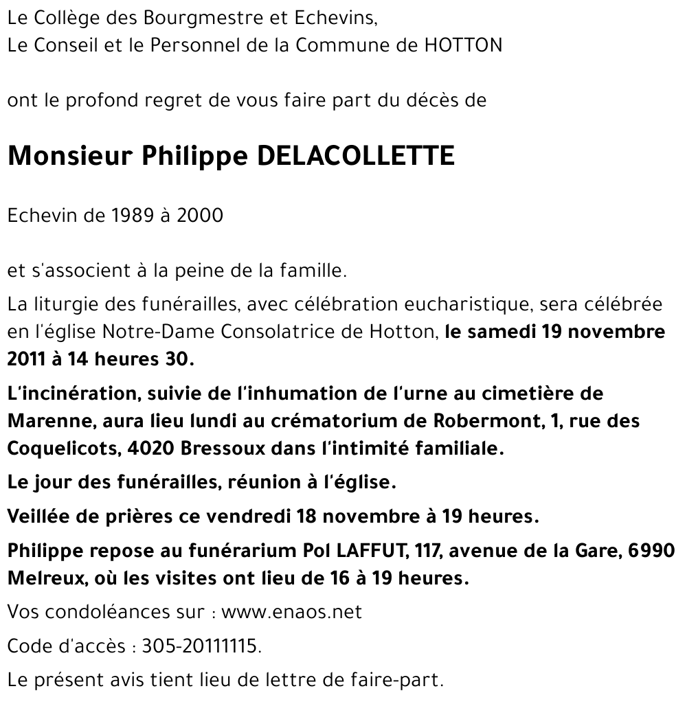 Philippe DELACOLLETTE