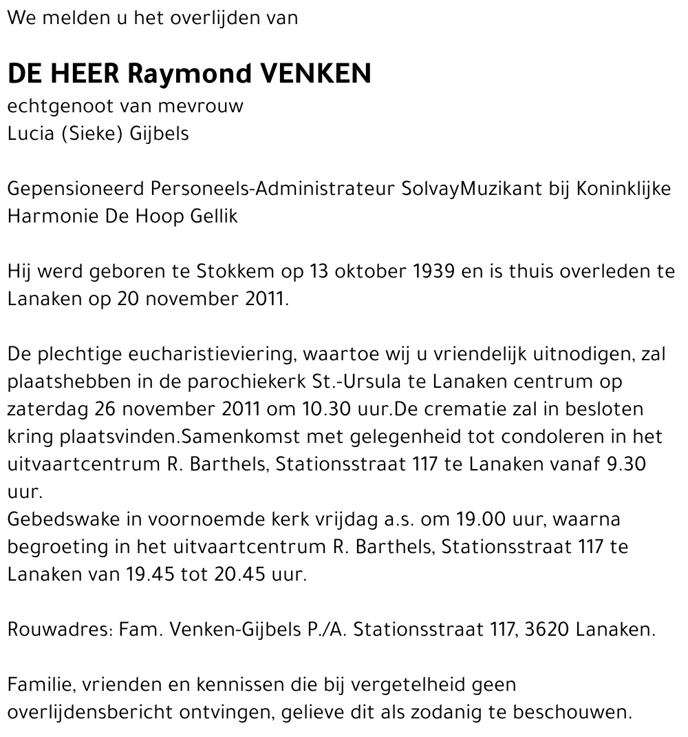 Raymond Venken