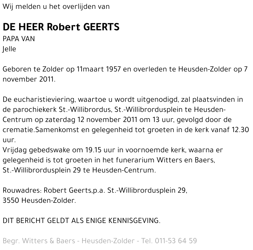 Robert Geerts