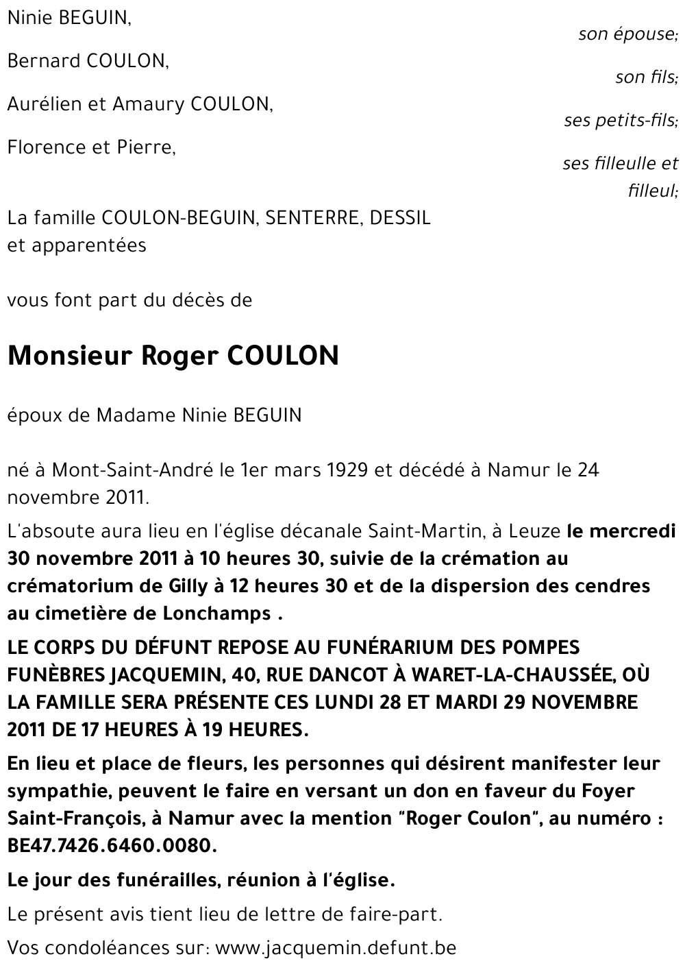 Roger COULON