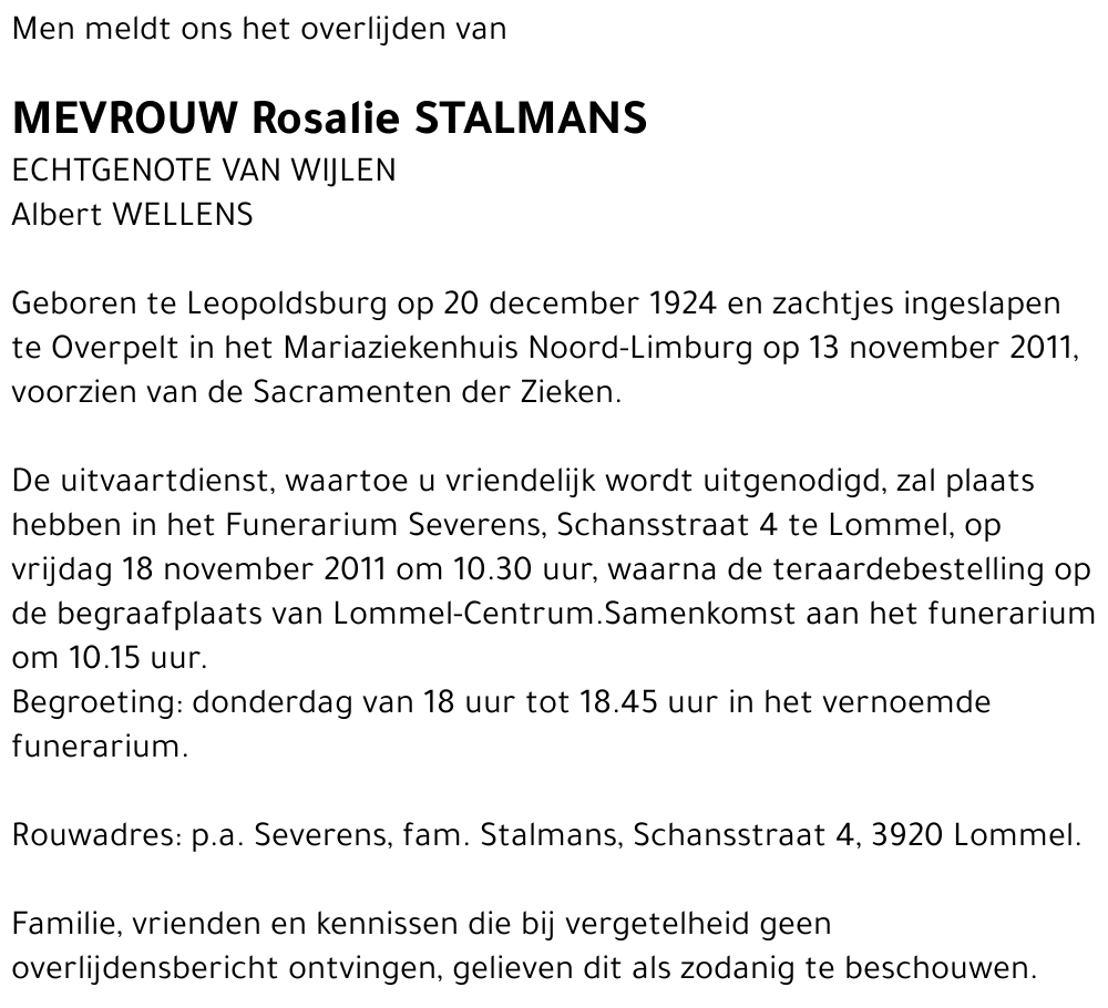 Rosalie Stalmans