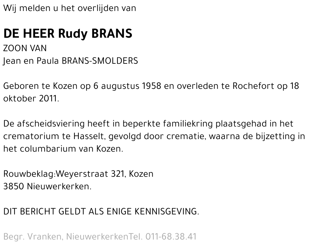 Rudy Brans