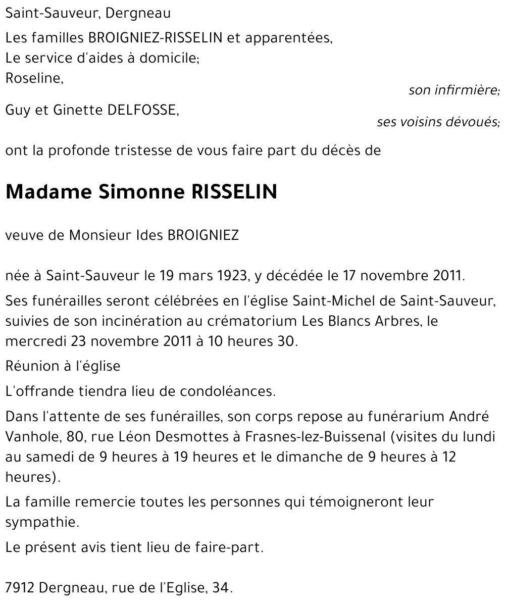 Simonne Risselin