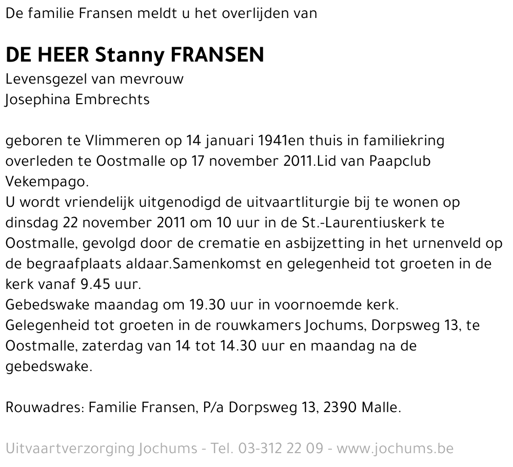 Stanny Fransen