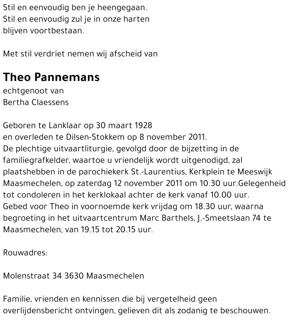 Theo Pannemans