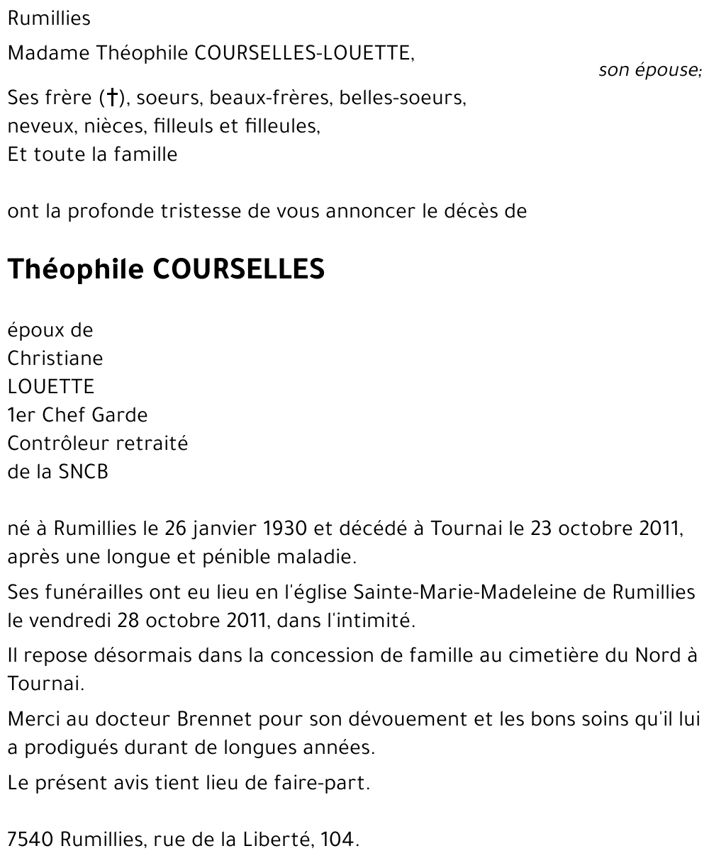 Théophile COURSELLES