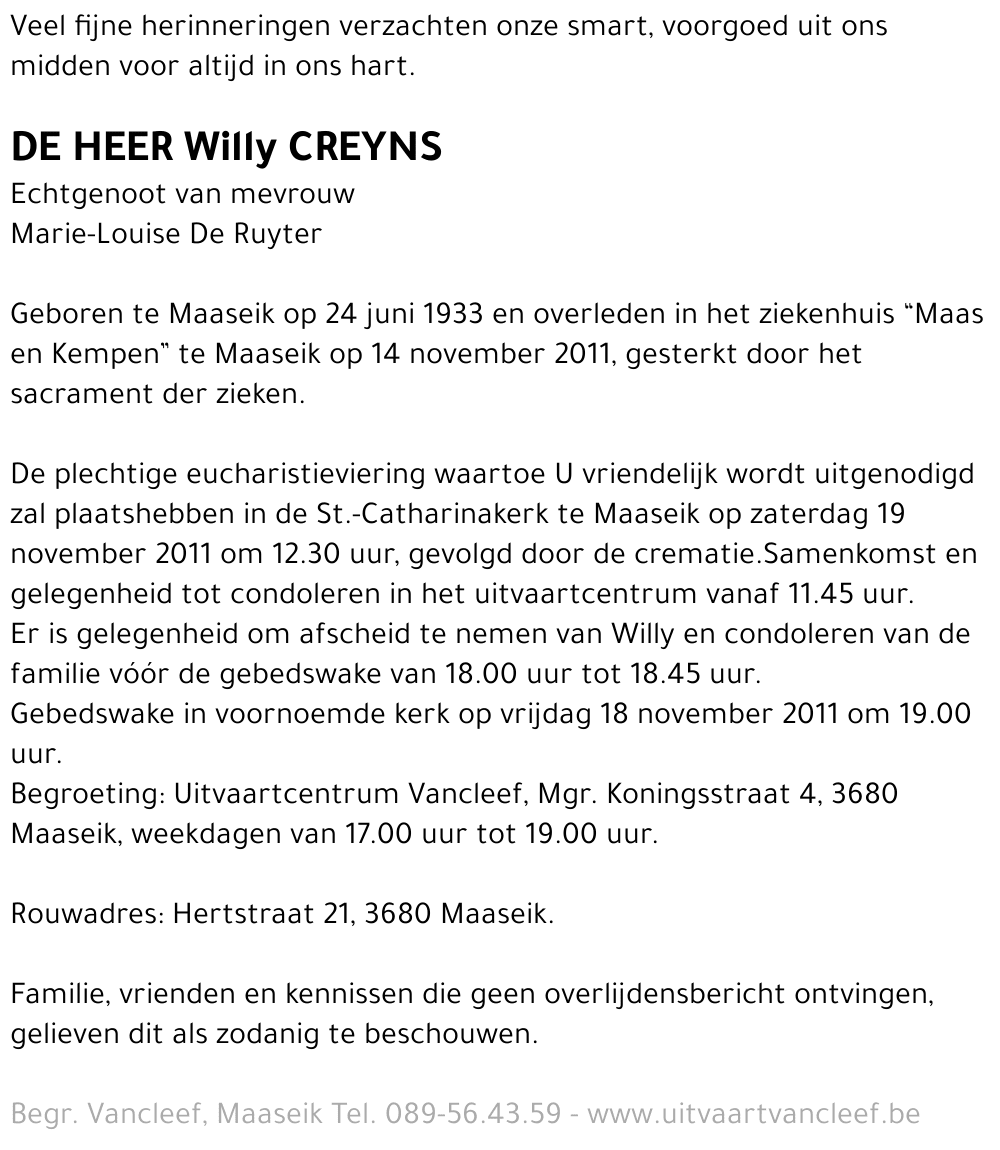 Willy Creyns